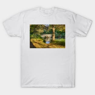 Autumn Morning Reflections at the Arched Bridge T-Shirt